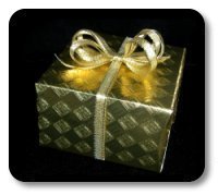 Gift-wrapped package